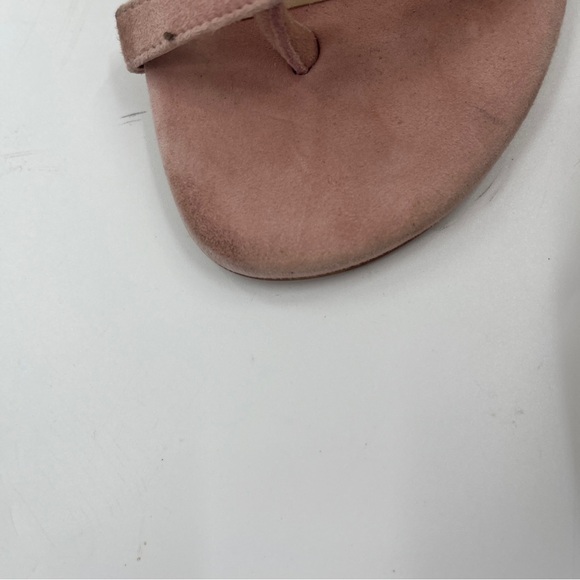 Stuart Weitzman Align Pink/blush Suede Heels Sandals -Size 7 - Picture 5 of 13